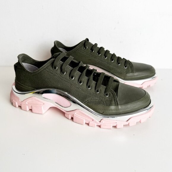 ADIDAS Raf Simons X Detroit Runner Olive Size 8 men’s - Picture 3 of 10